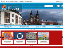 Tablet Screenshot of krupka-mesto.cz